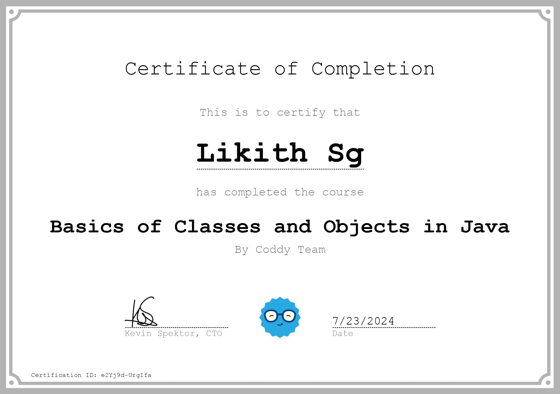 ML Certificate